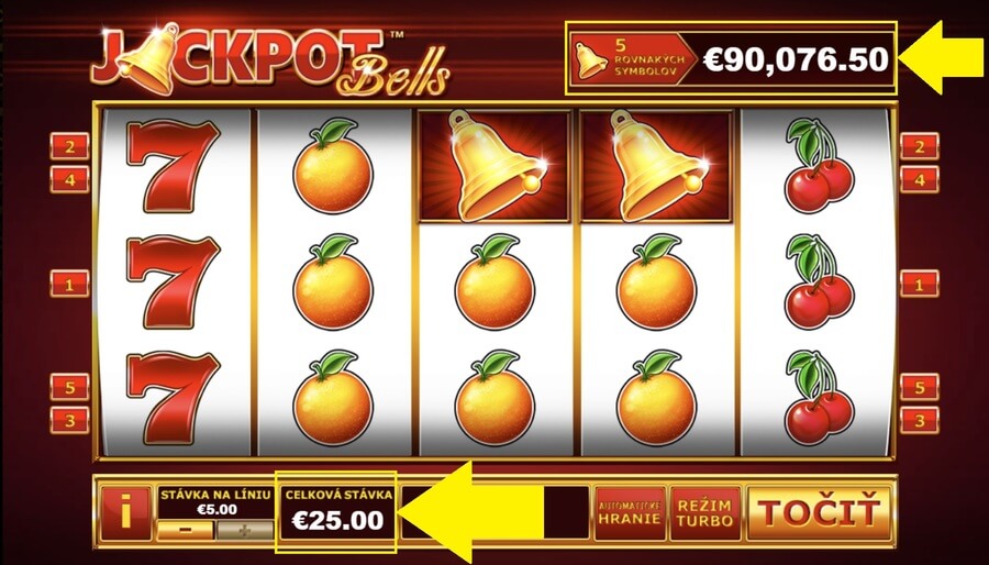 Fortuna casino Jackpot Bells