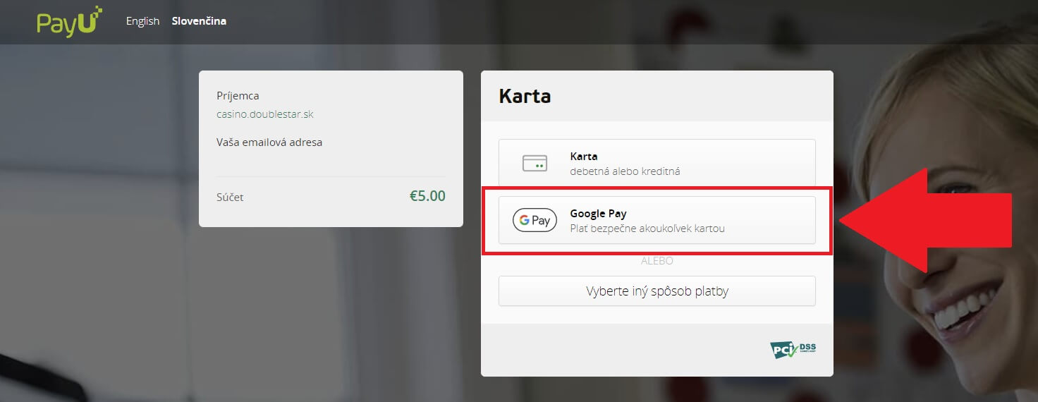 Google Pay v Doublestar kasíne