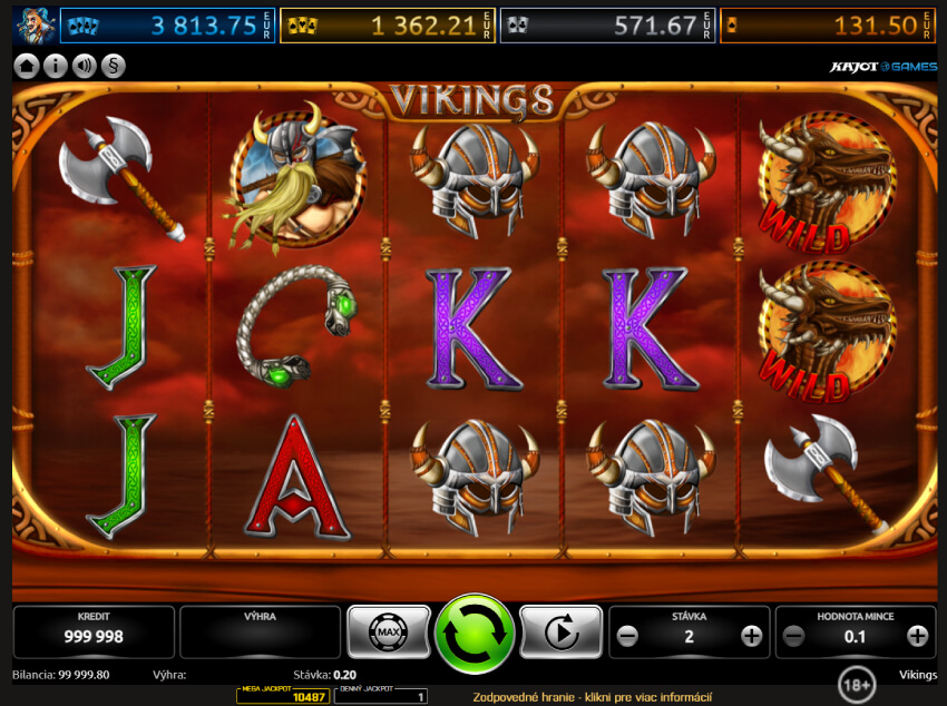 Kajotwin online casino - automat Vikings