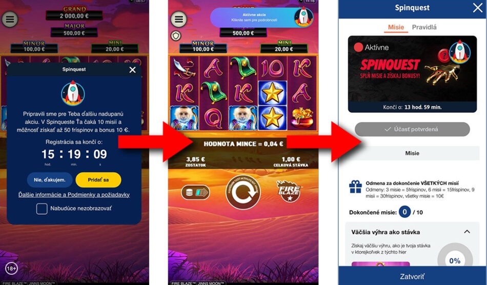 Spinquest v Doxxbet - ako sa zapojiť