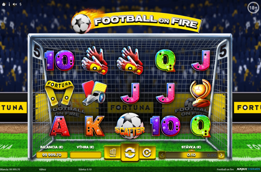 Fortuna online casino – automat Football on Fire