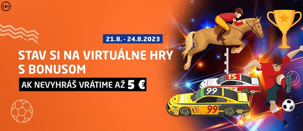 Nepremeškajte bonus na virtuálne hry v SYNOT TIP