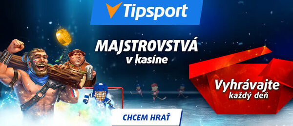 Majstrovstvá v kasíne Tipsport s dennými bonusmi sú tu