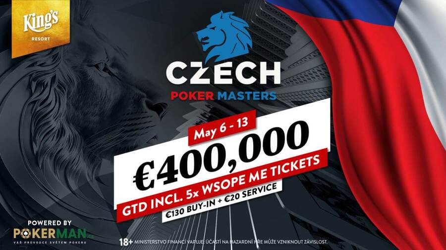 Czech Poker Masters 2024 v King&#039;s Resort Rozvadov