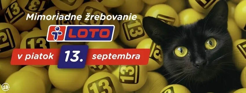 Mimoriadne žrebovanie LOTO v piatok 13. 9. 2024