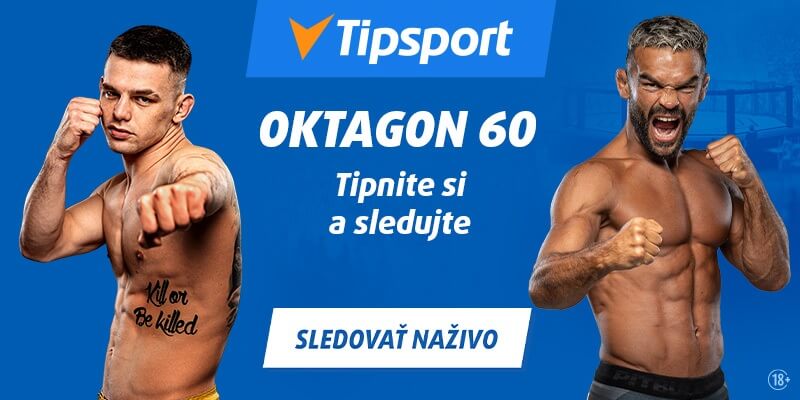 Oktagon 60 livestream na Tipsport TV