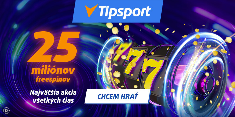 Zahrajte si o bonusy v Tipsport Freespinmánii