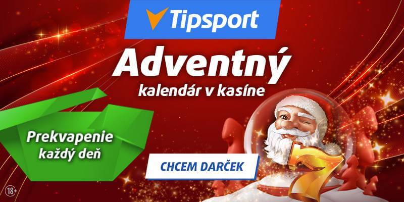 Tipsport adventný kalendár v kasíne – bonusy každý deň